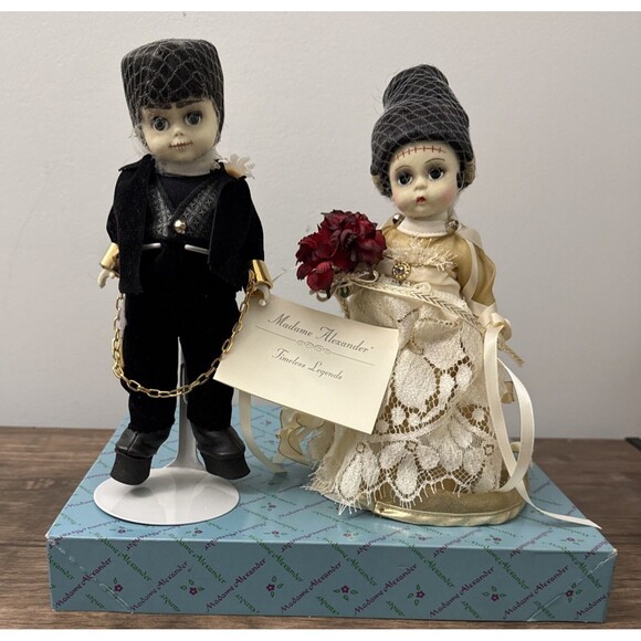Madame Alexander Mr & Mrs Frankenstein Dolls Bride And Groom | 8” Tall | - Picture 1 of 14